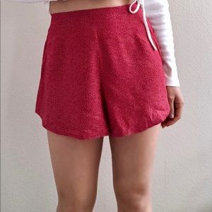 NWT BEACH RIOT Red/White Dot Shorts Sz S